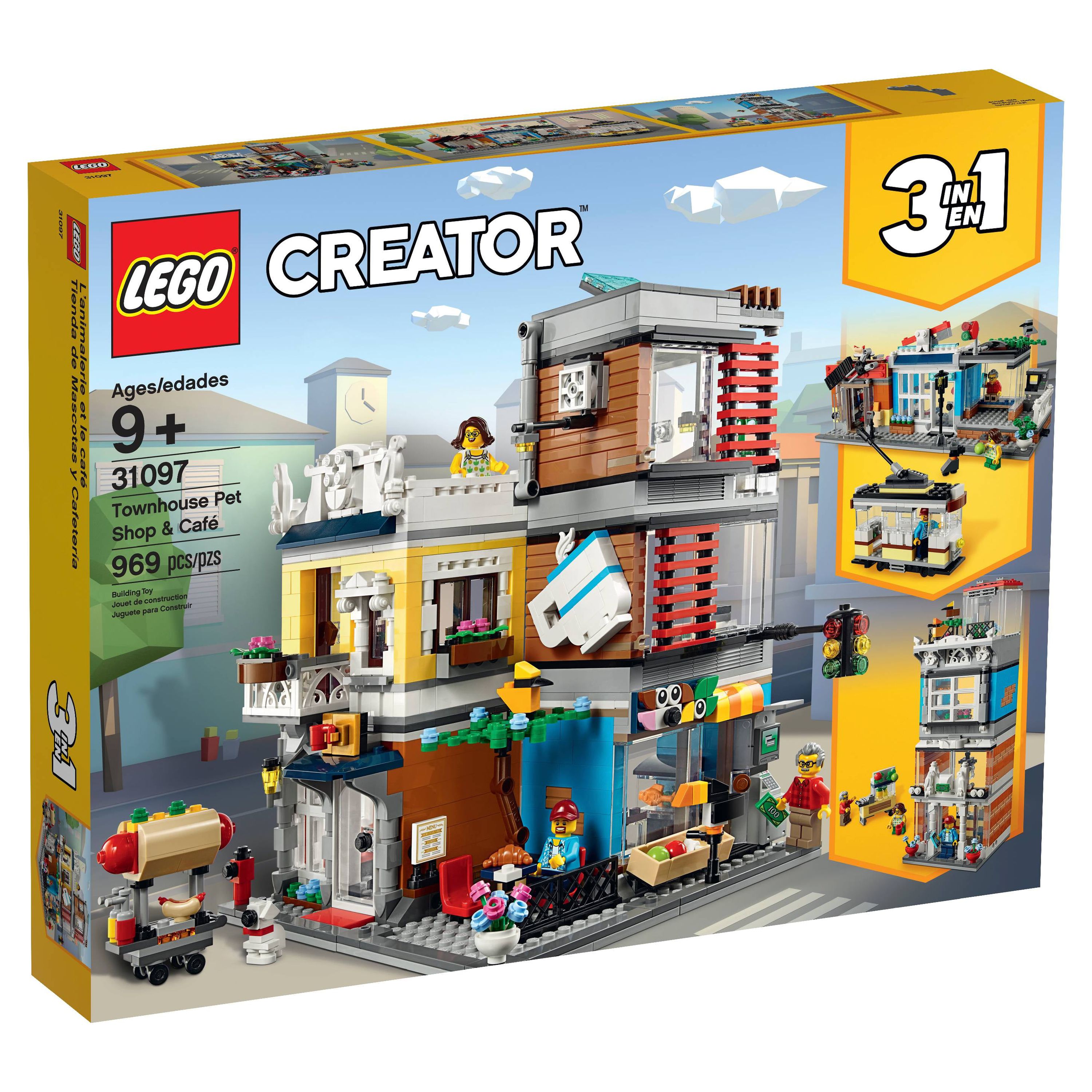 LEGO Creator 3-in-1 Townhouse Pet Shop & Cafe 31097 Store Building Set - image 5 of 8
