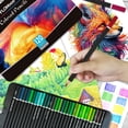 thumbnail image 2 of 120 Colored Pencils, Oil Colored Pencils for Adult Coloring Books, Soft Core with Vibrant Colors for Artists, Coded Pencils for Detailing, Shading & Blending, Packed in Metal Box, 2 of 6