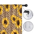 thumbnail image 4 of Blackout Kids Curtains,Beige Leopard Sunflower Pattern Childrens Insulated Curtains Set Of 2,Bedroom Essentials,Toddler Room Decor 42"x54", 4 of 5