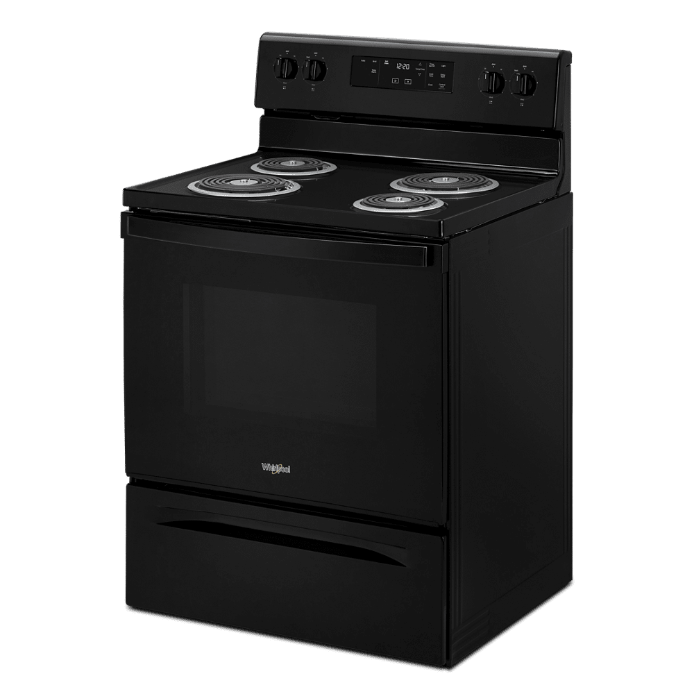WHIRLPOOL WFC315S0JB 30" freestanding coil electric range