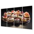 thumbnail image 2 of Designart "Delectable Desserts" Food & Beverage Metal Wall Décor Set, 2 of 5
