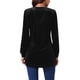 thumbnail image 3 of BLUSA DE VELVET PARA MUJER INSPIRE CHIC CON CUELLO EN V Y MANGAS LARGAS, AJUSTE HOLGADO, T-SHIRT TALLA S NEGRO, 3 of 5