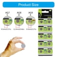 thumbnail image 3 of 10/20Pieces AG7/AG8/AG9 1.55V Alkaline Button Batteries Coin Cell Batteries Suitable for LED Flashlights and Pointers, 3 of 8