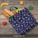thumbnail image 5 of Balery purple Skull flower Bolsa de Mano para Mujeres con Cremallera, Bolsa de Gimnasio con Compartimentos, Bolsa para Laptop, Bolsa para Trabajo, 5 of 7