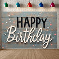 thumbnail image 3 of Rustic Design Birthday Party Banner Wooden Backdrop Sign for Birthday Party Indoor Decoration Event Celebration, 3 of 3
