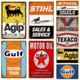 thumbnail image 2 of Cartel de chapa de metal decorativo retro para coche STIHL, cartel de chapa para pared, póster vintage, decoración de pared, arte para habitación, 2 of 4