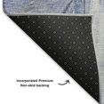 thumbnail image 5 of Addison Rugs Mayfield Premium Machine Washable Transitional Geometric Denim Rectangle Rug, 9' x 12', 5 of 7