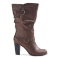 thumbnail image 2 of Style & Co. Women's Sachi Block-Heel Mid-Shaft Boots Leather Almond Toe Mid-Ca Brown Size 6 M, 2 of 4