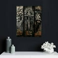 thumbnail image 5 of Nawypu Jesus Decor Wall Art Christian Religious Painting Canvas Cross Warrior Lion and Lamb Be Brave Prints Artwork Best Gift Inspirational Wall Decoration Horizontal Poster Framed for Bedroom, 5 of 5