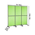 thumbnail image 2 of VEVOR Acoustic Room Divider 72" x 66" Office Partition Panel 3 Pack Office Divider Wall Tea Green Office Dividers Partition Wall Polyester & 45 Steel Cubicle Wall Reduce Noise and Visual Distractions, 2 of 9