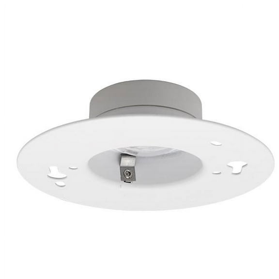 NICOR Lighting DLF301203KWH SureFit(v3) LED Flush Mount Ceiling Light, 3000K with Round White Trim