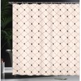 thumbnail image 4 of Ambesonne Minimal Shower Curtain, Crossing Lines Triangles, 69"Wx84"L, Champagne Charcoal Grey, 4 of 5