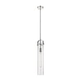 thumbnail image 5 of Innovations Lighting  Pilaster - 1 Light 4" Stem Hung Pendant Clear/Brushed Brass, 5 of 5