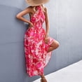 thumbnail image 3 of Vestido largo con cuello halter y espalda descubierta para un estilo informal y chic en verano, 3 of 6