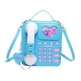 thumbnail image 1 of Bolso Bandolera Para Teléfono De PU Con Forma De Teléfono, Bolso De Hombro Para Maquillaje, Tarjetas, Niñas, Color Azul, 1 of 8