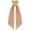 Khaki, variant on Wreath Sash for Front Door - Cotton Satin Sash Garland Ribbon for Holiday, Wedding or Yard Decor - Blue with White Lace
