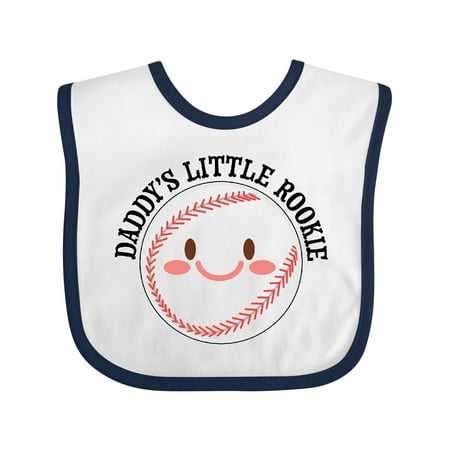 

Inktastic Daddy s Little Rookie- Baseball Gift Baby Boy or Baby Girl Bib
