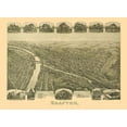 thumbnail image 2 of Fowler 18x14 White Modern Wood Framed Museum Art Print Titled - Grafton West Virginia - Fowler 1898, 2 of 4