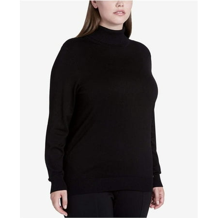 Calvin Klein Women's Turtleneck Sweater Black Size 3X