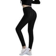 thumbnail image 4 of Dxzfnsa Leggings for Women Yoga Pants with Pockets High Waisted Crossover Flare Leggings Bootcut Casual Yoga Pants Women's Clothing S-2XL, 4 of 4