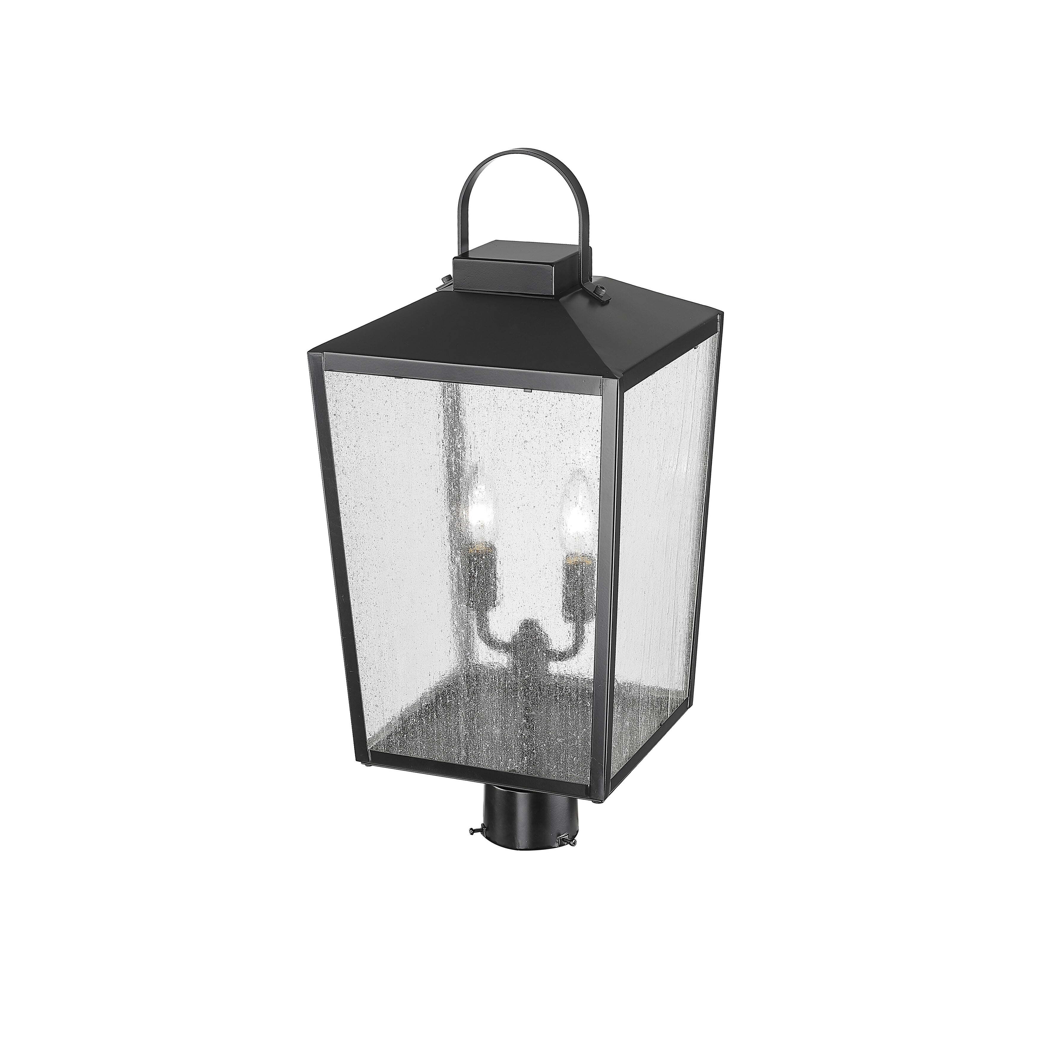 Millennium Lighting 42654 Devens 2 Light 24" Tall Outdoor Single Head Post Light - Black
