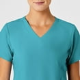 thumbnail image 5 of Wink W123 Women's Stylized V-Neck Scrub Top, Teal Blue, M Womens, 5 of 6