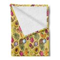 thumbnail image 2 of Fruit Soft Flannel Fleece Throw Blanket, Various Tropical Fruits Kiwi Mango Papaya Coconut Juicy Tropical Summer Food, Cozy Plush for Indoor and Outdoor Use, 60" x 80", Multicolor, by Ambesonne, 2 of 5