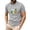 Light Gray, variant on Men's St. Patrick's Day Beer Shamrock Print Crew Neck Short Sleeve T Shirt