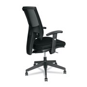 Alera Epoch Series Fabric Mesh Multifunction Chair, Supports Up to 275 lb, 17.63 to 22.44 Seat Height, Black