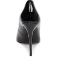 thumbnail image 3 of Steve Madden Daisie Black Patent Pointed Toe Stiletto Heel Slip On Fashion Pumps (Black Patent, 5.5), 3 of 5