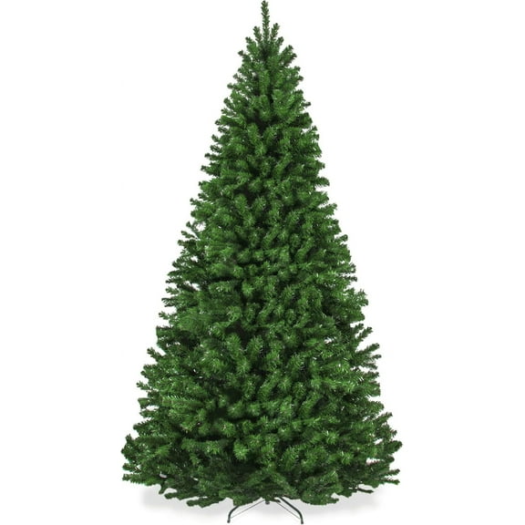 Artificial Christmas Tree, 7.5ft Premium Unlit Realistic Spruce Holiday Décor with Dense Branches, Easy Assembly, Metal Base