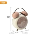 thumbnail image 3 of Twin Bell Vintage Metal Alarm Clock with Night Light for Dormitory Home Office, 3 of 4
