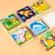 thumbnail image 4 of Wooden Block Puzzle Toddler 1-3 Years Kid Early Education Montessori Learning Games, Preschoolers Cube Animal Puzzle With Storage Tray, Montessori Toys Six Side Cube Jigsaw Puzzles Animal Traffic, 4 of 4