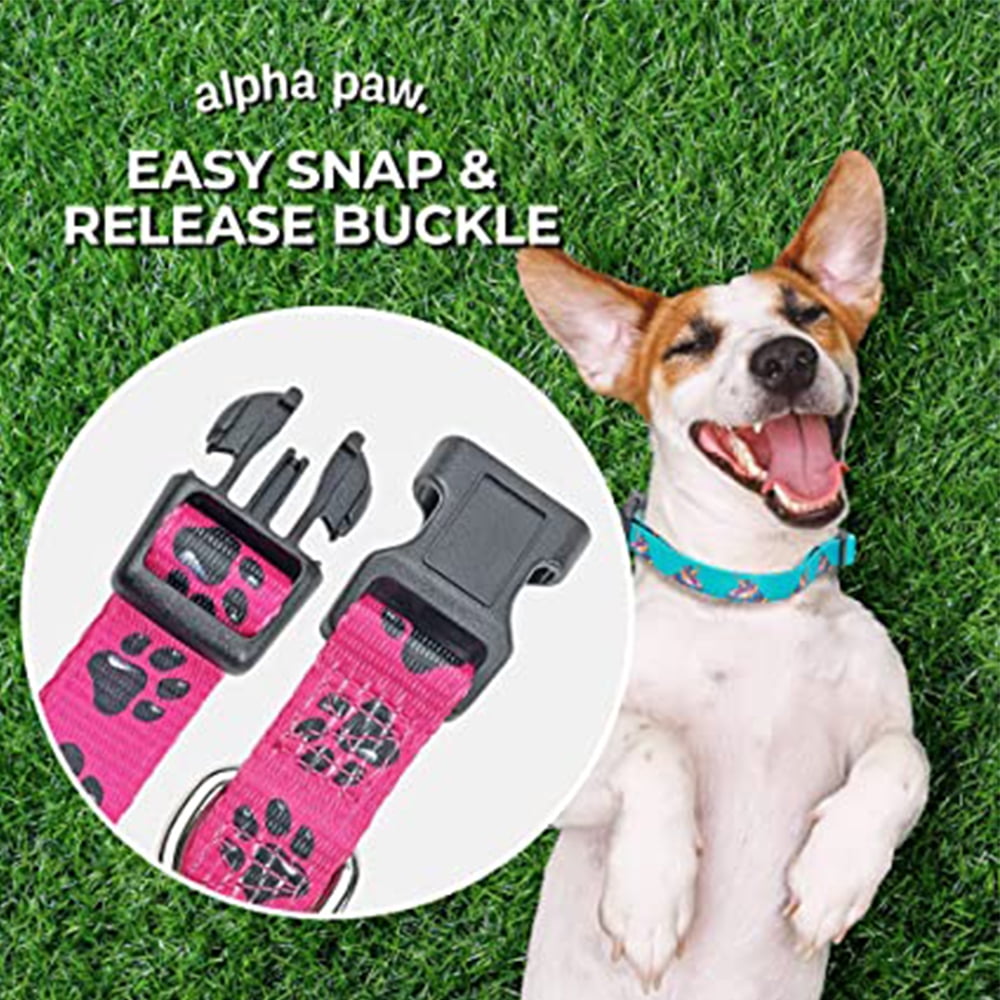 Adjustable Dog Collars for Large Medium Small Dogs Flag Plaid