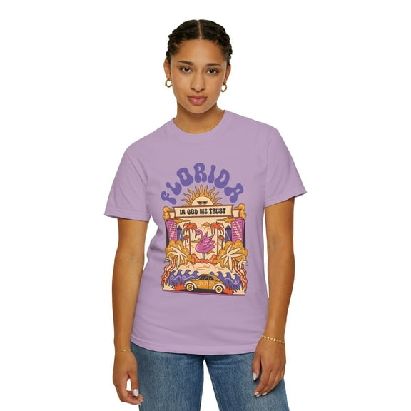 Florida Psychedelic 90s Y2K Style Comfort Colors Unisex Shirt