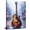 Guitar-A, variant on Acoustic Guitar Canvas Wall Art, Modern Oil Painting Style Music Cityscape Print, Abstract Guitar Artwork for Living Room Bedroom Home Decor, Ready to Hang