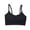 Black, variant on KOERIM Women's Comfortable Wirefree Seamless Bra S-XL Wrap Chest Top Underwear - 3 Pack