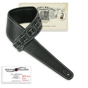 Walker & Williams BST-113 Black Extra Wide Tapered Acoustic/Elect Bass Guitar Strap