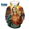 thumbnail image 5 of Sudadera con capucha gráfica de Virgen María ama a todos para hombre, sudaderas informales de gran tamaño personalizadas con estampado 3D, sudaderas para hombres, 5 of 5