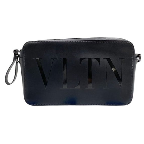 Pre-Owned VALENTINO GARAVANI Valentino Garavani Shoulder Bag 4Y2B0704BHY Black Leather Men's...