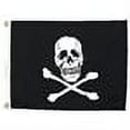 thumbnail image 2 of (Price/EA)Seachoice 78251 12" x 18" Nylon Print Dyed Jolly Roger Flag, 2 of 2