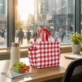 thumbnail image 5 of Dmlowu Insulated Lunch Bag for Women Men, Reusable Large Capacity Food Cooler Bag with Handle, 3 Layer Thermal Lunch Box for Work Picnic Beach Camping, 5 of 7