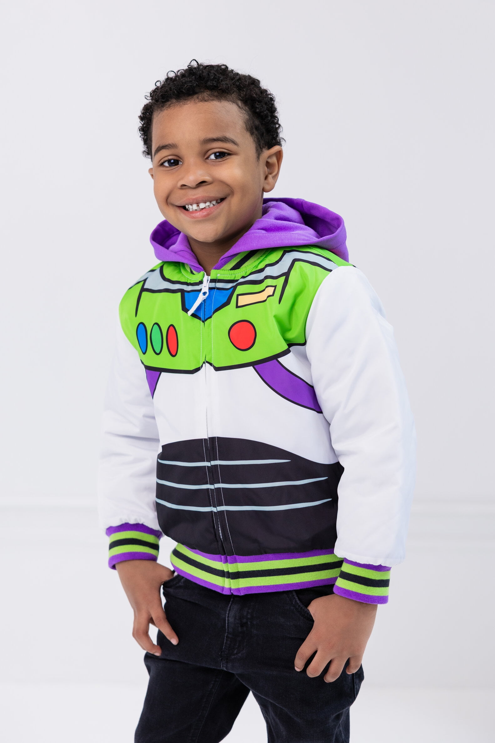 Disney Toy Story Bomber Jacket, Toddler to Little Kid, Woody Buzz