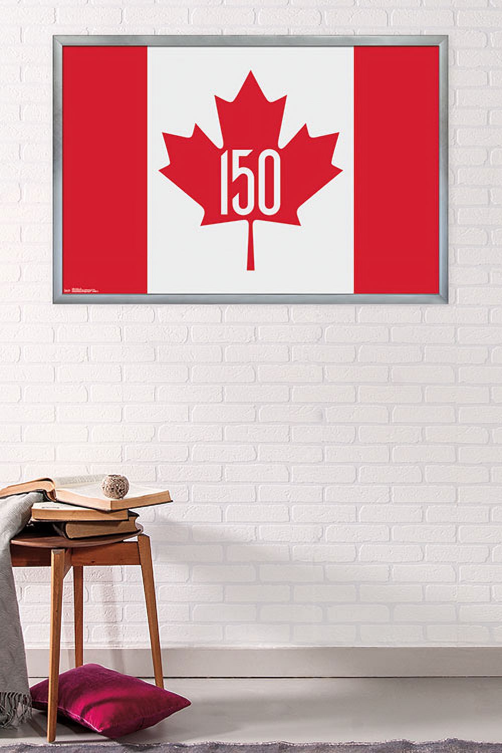 Canada - 150th Anniversary Wall Poster, 22.375" x 34", Framed