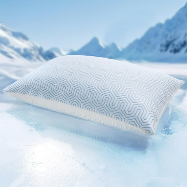 Almohada puredown® de plumas y plumón de ganso con efecto refrescante, tamaño Queen