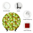 thumbnail image 4 of Cauagu St. Patrick's Day3 Print Bone China Decorative Plate, Wall Mount Plate Holiday Decor Decorative Ceramic Plates with Stand Elegant Household Plates Decorative-6in, 4 of 6