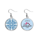 thumbnail image 1 of Talavera patron decorativo azul ilustracion Pendientes de sandía verano lóbulo desgaste Unbranded M, 1 of 3