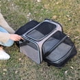 thumbnail image 5 of Bolsa de transporte para mascotas con alfombrilla para mascotas, bolsa de transporte para perros, bolsa de transporte para gatos, mochila plegable para mascotas, mochila grande para gatos, mochila, 5 of 5
