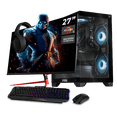 thumbnail image 1 of PC Gamer Completa Xtreme PC Gaming AMD Radeon RX 9060 XT Ryzen 9 7900X 32GB DDR5 SSD 1TB Monitor 27 165Hz Sistema Liquido WIFI BT W11 Black gaming 4K, streaming y edición profesional, 1 of 6