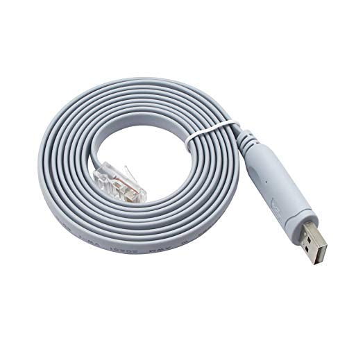 Cable De Consola Usb Cable De Consola De Chip Ftdi Macho Usb Macho A Rj45 Macho Para Pc, Portátiles, Enrutadores Y Más (Usb 10Ft 3M)